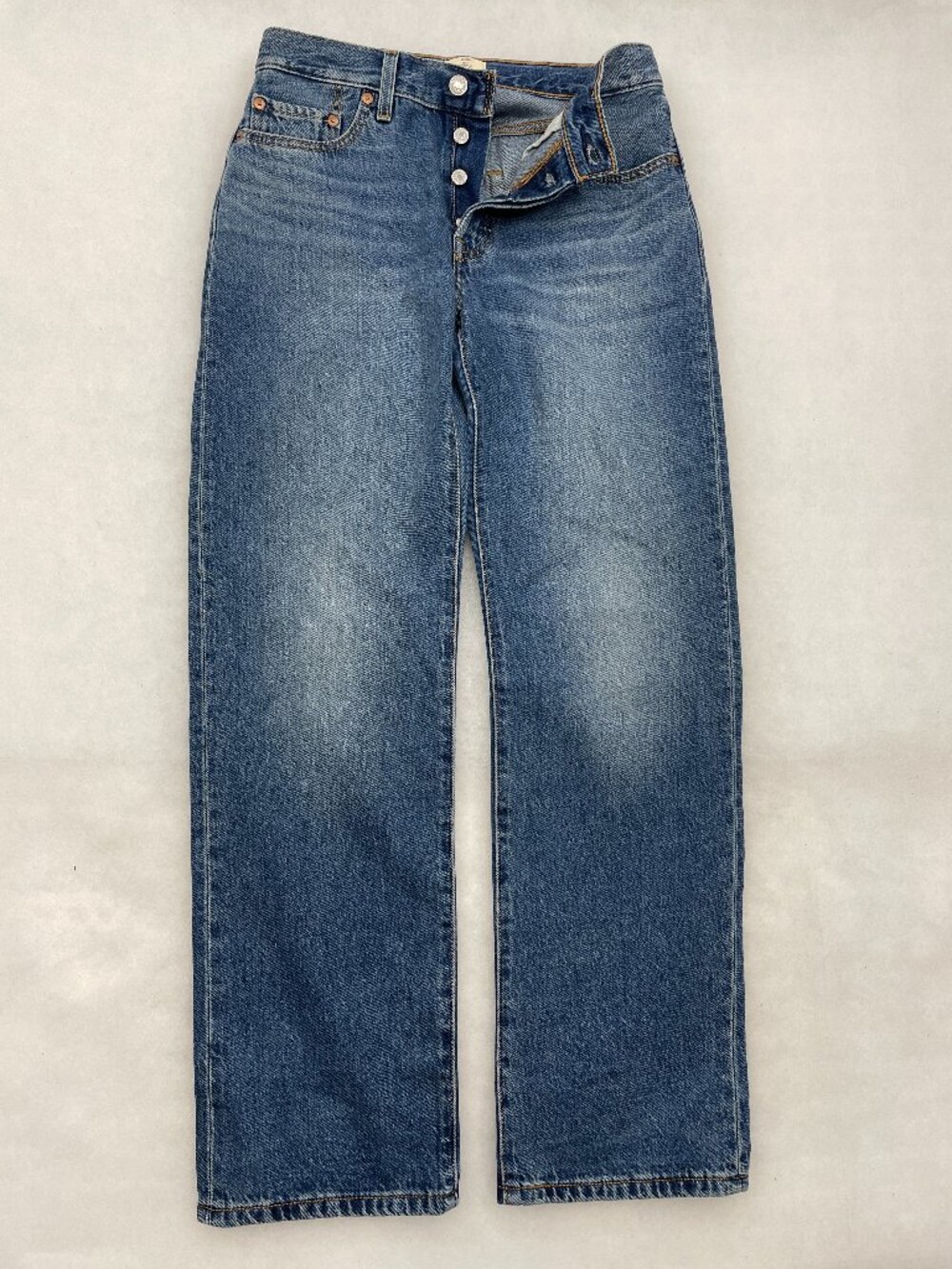 Levi's Premium 501 90s Straight Big E Blue Jeans Women's 26 Fits 27x30